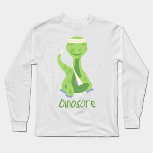 Dinosore (green dinosaur) Long Sleeve T-Shirt